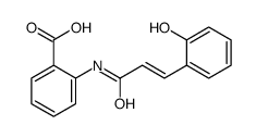 2-[3-(2-hydroxyphenyl)prop-2-enoylamino]benzoic acid Structure