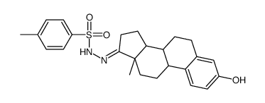 N-[(E)-[(13S)-3-hydroxy-13-methyl-7,8,9,11,12,14,15,16-octahydro-6H-cyclopenta[a]phenanthren-17-ylidene]amino]-4-methylbenzenesulfonamide结构式