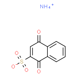ammonium 1,4-dihydro-1,4-dioxonaphthalene-2-sulphonate结构式
