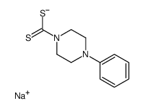 sodium,4-phenylpiperazine-1-carbodithioate Structure