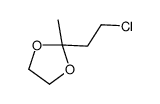 1,3-Dioxolane,2-(2-chloroethyl)-2-methyl- Structure