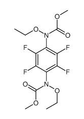 methyl N-ethoxy-N-[4-[ethoxy(methoxycarbonyl)amino]-2,3,5,6-tetrafluorophenyl]carbamate Structure
