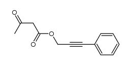 3-oxobutyric acid 3-phenylprop-2-ynyl ester结构式