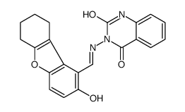 2,4(1H,3H)-Quinazolinedione,3-[[(6,7,8,9-tetrahydro-2-hydroxy-1-dibenzofuranyl)methylene]amino]-(9CI)结构式