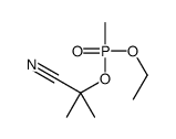 2-[ethoxy(methyl)phosphoryl]oxy-2-methylpropanenitrile Structure