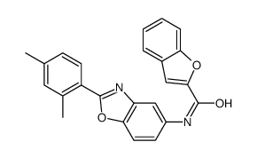 N-[2-(2,4-dimethylphenyl)-1,3-benzoxazol-5-yl]-1-benzofuran-2-carboxamide结构式