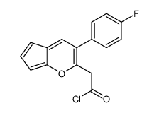 2-[3-(4-fluorophenyl)cyclopenta[b]pyran-2-yl]acetyl chloride结构式