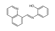 2-(quinolin-8-ylmethylideneamino)phenol Structure
