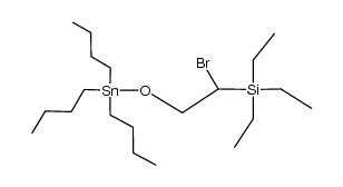 (1-bromo-2-((tributylstannyl)oxy)ethyl)triethylsilane结构式
