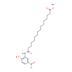 sodium N-(2-hydroxy-5-nitrophenyl)palmitamidate structure