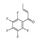 1-(2,3,4,5,6-pentafluorophenyl)but-2-en-1-one Structure