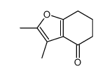2,3-dimethyl-6,7-dihydro-5H-1-benzofuran-4-one结构式