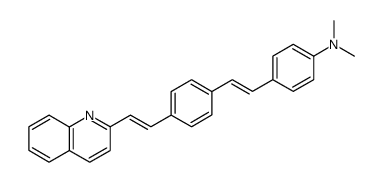 N,N-dimethyl-4-[4-(2-quinolin-2-yl-vinyl)-styryl]-aniline Structure