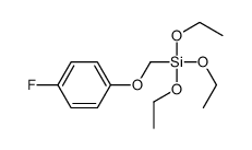 triethoxy-[(4-fluorophenoxy)methyl]silane Structure