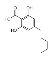 2,6-dihydroxy-4-pentylbenzoic acid Structure
