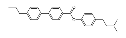 4-(4-n-propylphenyl)-benzoic acid 4'-(3-methylbutyl)-phenyl ester结构式