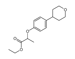 ethyl 2-[4-(oxan-4-yl)phenoxy]propanoate Structure