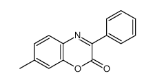 7-methyl-3-phenyl-1,4-benzoxazin-2-one结构式