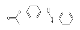 N-(4-acetoxy-phenyl)-N'-phenyl-hydrazine结构式