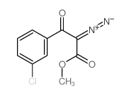 Benzenepropanoic acid,3-chloro-a-diazo-b-oxo-, methyl ester结构式