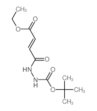 2-Butenedioic acid(2E)-, monoethyl ester, 2-[(1,1-dimethylethoxy)carbonyl]hydrazide (9CI) Structure