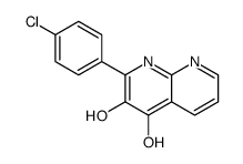2-(4-chlorophenyl)-3-hydroxy-1H-1,8-naphthyridin-4-one Structure
