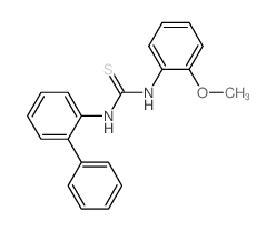 1-(2-methoxyphenyl)-3-(2-phenylphenyl)thiourea结构式