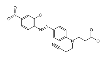N-[4-[(2-氯-4-硝基苯基)偶氮]苯基]-N-(2-氰乙基)-Β-丙氨酸甲酯结构式