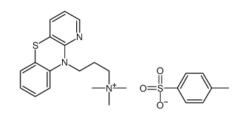 4-methylbenzenesulfonate,trimethyl(3-pyrido[3,2-b][1,4]benzothiazin-10-ylpropyl)azanium Structure