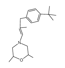 4-[3-(4-tert-butyl-phenyl)-2-methyl-propenyl]-2,6-dimethyl-morpholine Structure