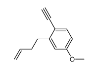 2-(3-butenyl)-1-ethynyl-4-methoxybenzene结构式