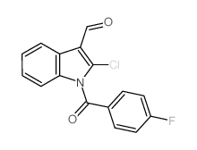 2-chloro-1-(4-fluorobenzoyl)indole-3-carbaldehyde Structure