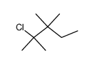 2-chloro-2,3,3-trimethyl-pentane结构式