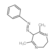 (5,7-dimethyl-3,6-dihydro-2H-1,4-diazepin-6-yl)-phenyl-diazene Structure
