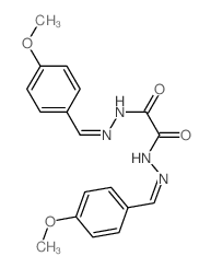 Ethanedioic acid,1,2-bis[2-[(4-methoxyphenyl)methylene]hydrazide] Structure