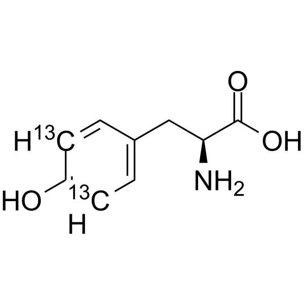 L-Tyrosine-3,5-13C2 Structure