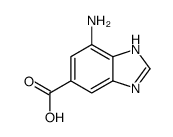 7-AMINO-1H-BENZIMIDAZOLE-5-CARBOXYLIC ACID Structure
