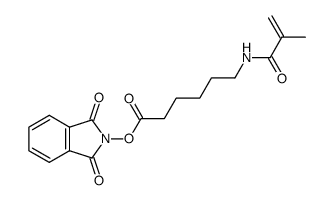 N-[6-(2-methyl-acryloylamino)-hexanoyloxy]-phthalimide Structure
