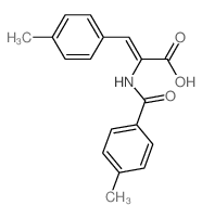 2-[(4-methylbenzoyl)amino]-3-(4-methylphenyl)prop-2-enoic acid Structure