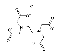 N,N'-ethylenebis[N-(carboxymethyl)aminoacetic] acid, potassium salt结构式