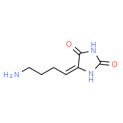 2,4-Imidazolidinedione,5-(4-aminobutylidene)-结构式