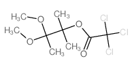 (3,3-dimethoxy-2-methyl-butan-2-yl) 2,2,2-trichloroacetate结构式