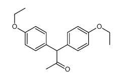 1,1-bis(4-ethoxyphenyl)propan-2-one Structure
