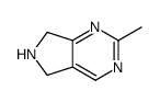 2-methyl-6,7-dihydro-5H-pyrrolo[3,4-d]pyrimidine Structure