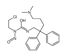 N-(2-Chloroethyl)-N'-(5-dimethylamino-2,2-diphenylpentyl)-N-nitrosourea结构式