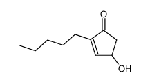 1-oxo-2-n-pentyl-2-cyclopenten-4-ol结构式