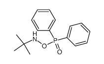 N-tert-butyl-O-diphenylphosphinylhydroxylamine结构式