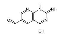 2-amino-4-oxo-1H-pyrido[2,3-d]pyrimidine-6-carbaldehyde结构式