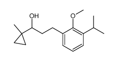 3-(3-isopropyl-2-methoxyphenyl)-1-(1-methylcyclopropyl)propan-1-ol Structure