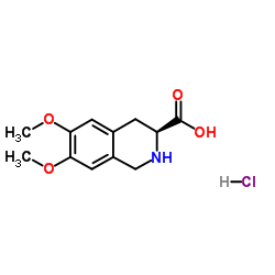 (S)-(-)-6,7-二甲氧基-1,2,3,4-四氢异喹啉-3-羧酸盐酸盐图片